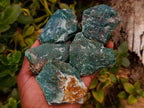 Natural Swazi Jade Cobbed Specimens x 24 From Swaziland