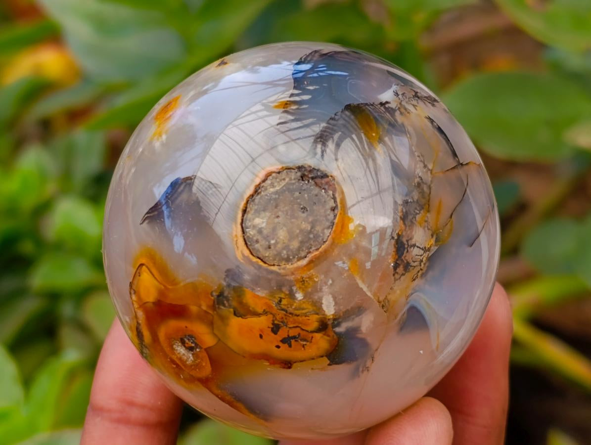 Polished Banded Agate Spheres x 6 From Madagascar