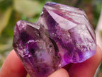 Polished Smokey Amethyst Window Crystals x 20 From Akansobe, Madagascar