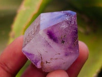 Polished Smokey Amethyst Window Crystals x 20 From Akansobe, Madagascar