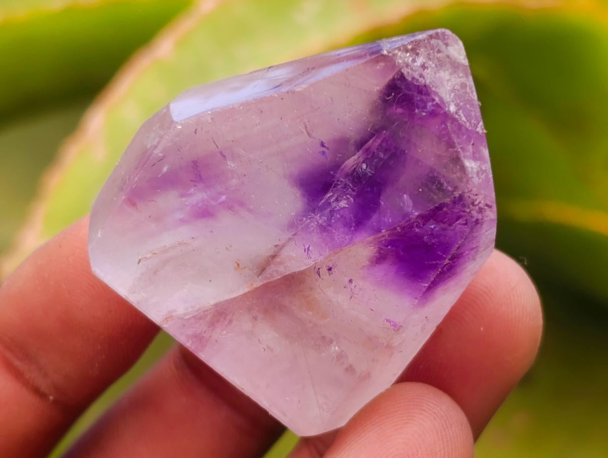 Polished Smokey Amethyst Window Crystals x 20 From Akansobe, Madagascar