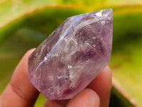 Polished Smokey Amethyst Window Crystals x 20 From Akansobe, Madagascar