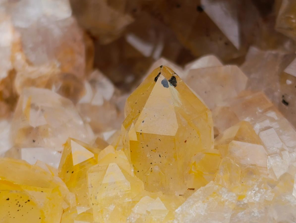 Natural Golden Limonite Quartz Specimens x 4 From Solwezi, Zambia