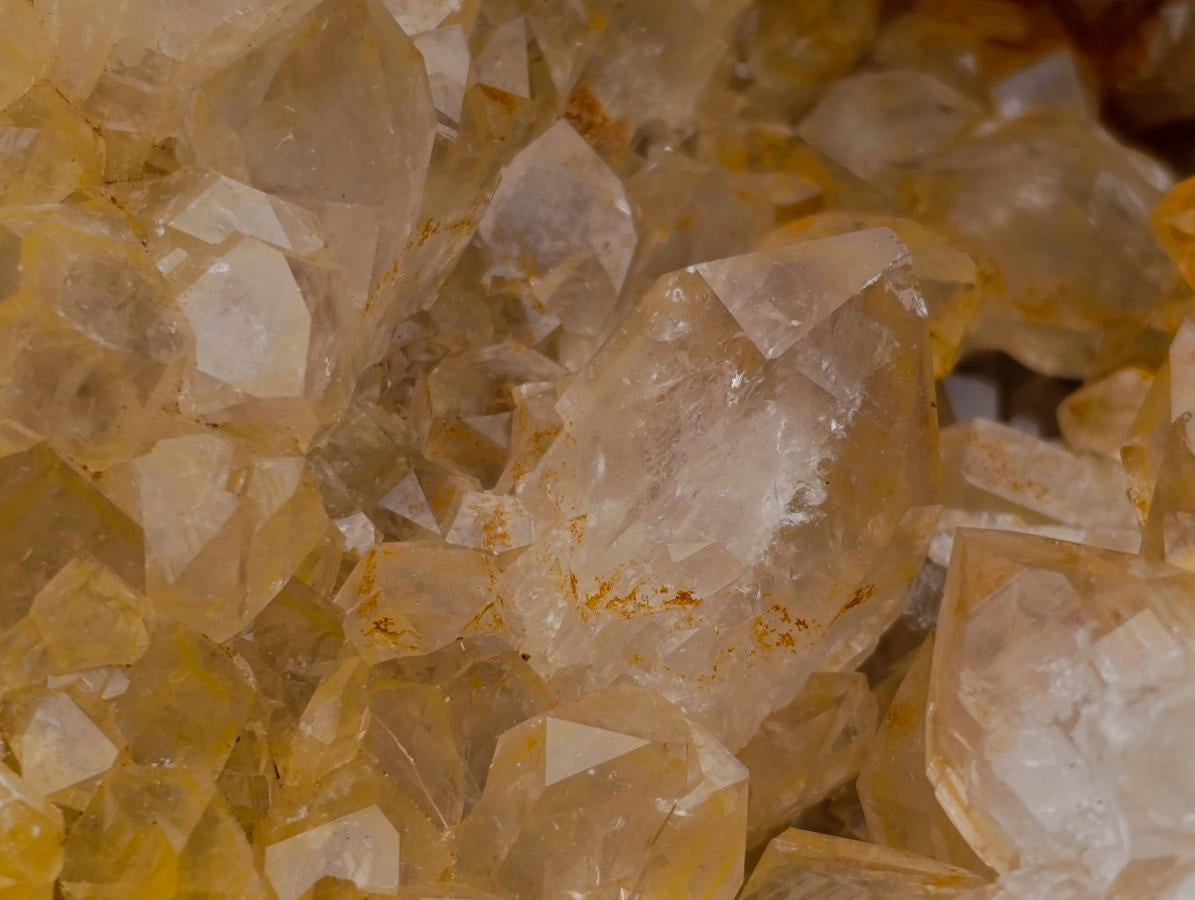 Natural Golden Limonite Quartz Specimens x 4 From Solwezi, Zambia