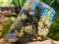Polished Labradorite Standing Free Forms x 2 From Tulear, Madagascar