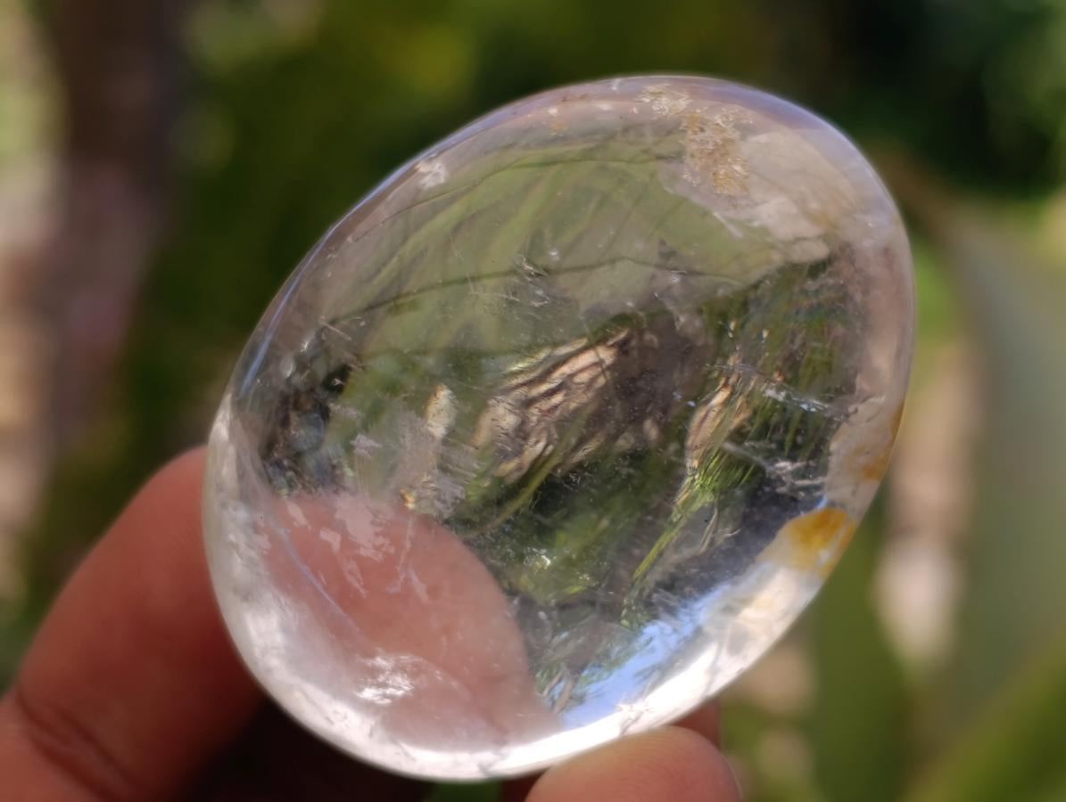 Polished Clear Rock Crystal Galets x 16 From Amoron’i Mania, Madagascar