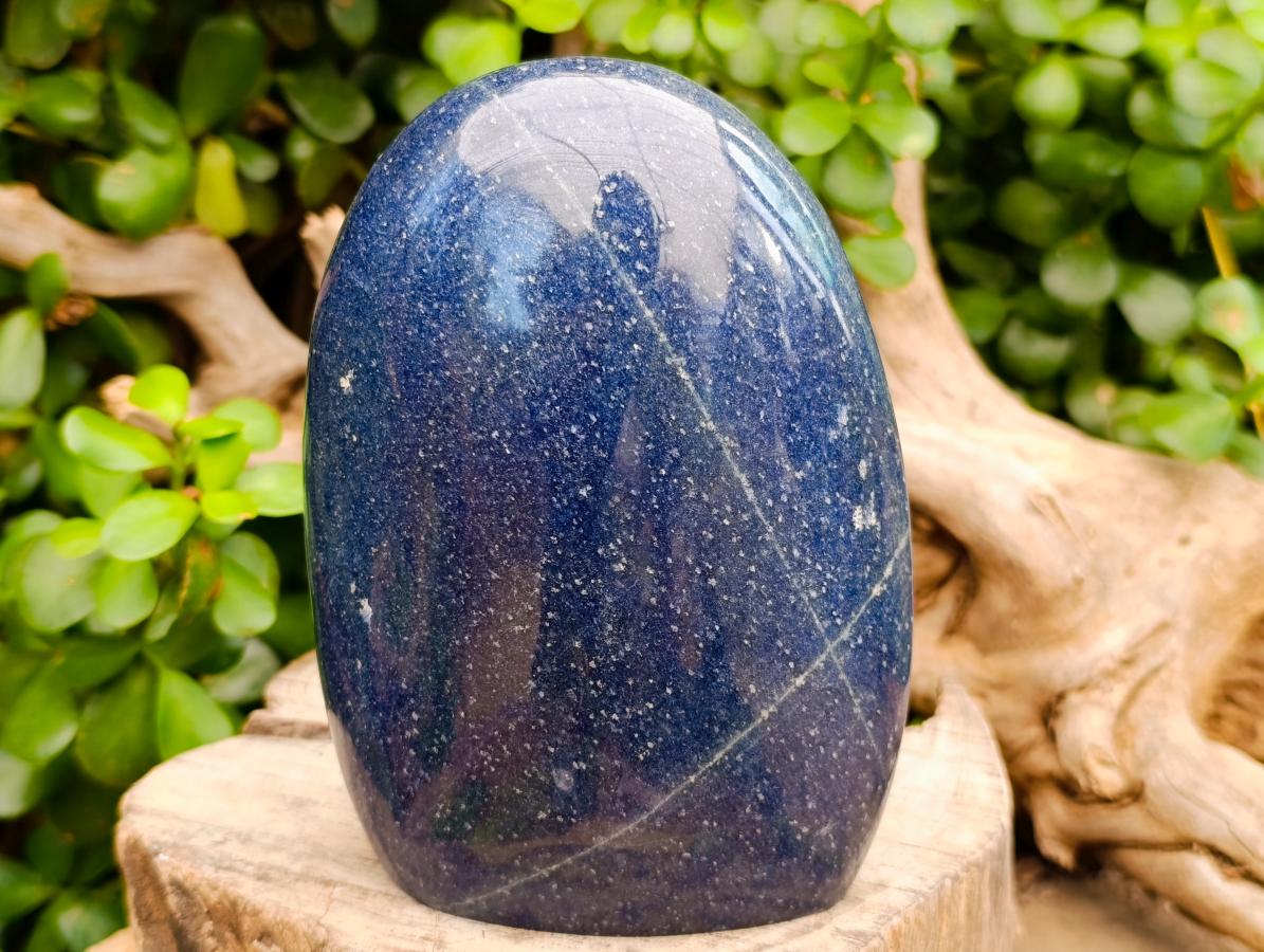 Polished Lazulite Standing Free Forms x 2 From Madagascar