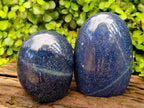 Polished Lazulite Standing Free Forms x 2 From Madagascar