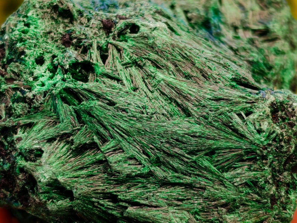 Natural Silky Malachite Specimens x 6 From Kasompe, Congo