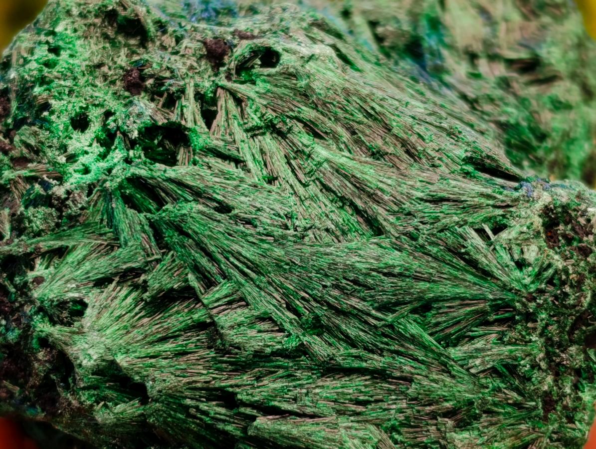 Natural Silky Malachite Specimens x 6 From Kasompe, Congo