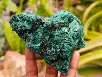 Natural Silky Malachite Specimens x 6 From Kasompe, Congo