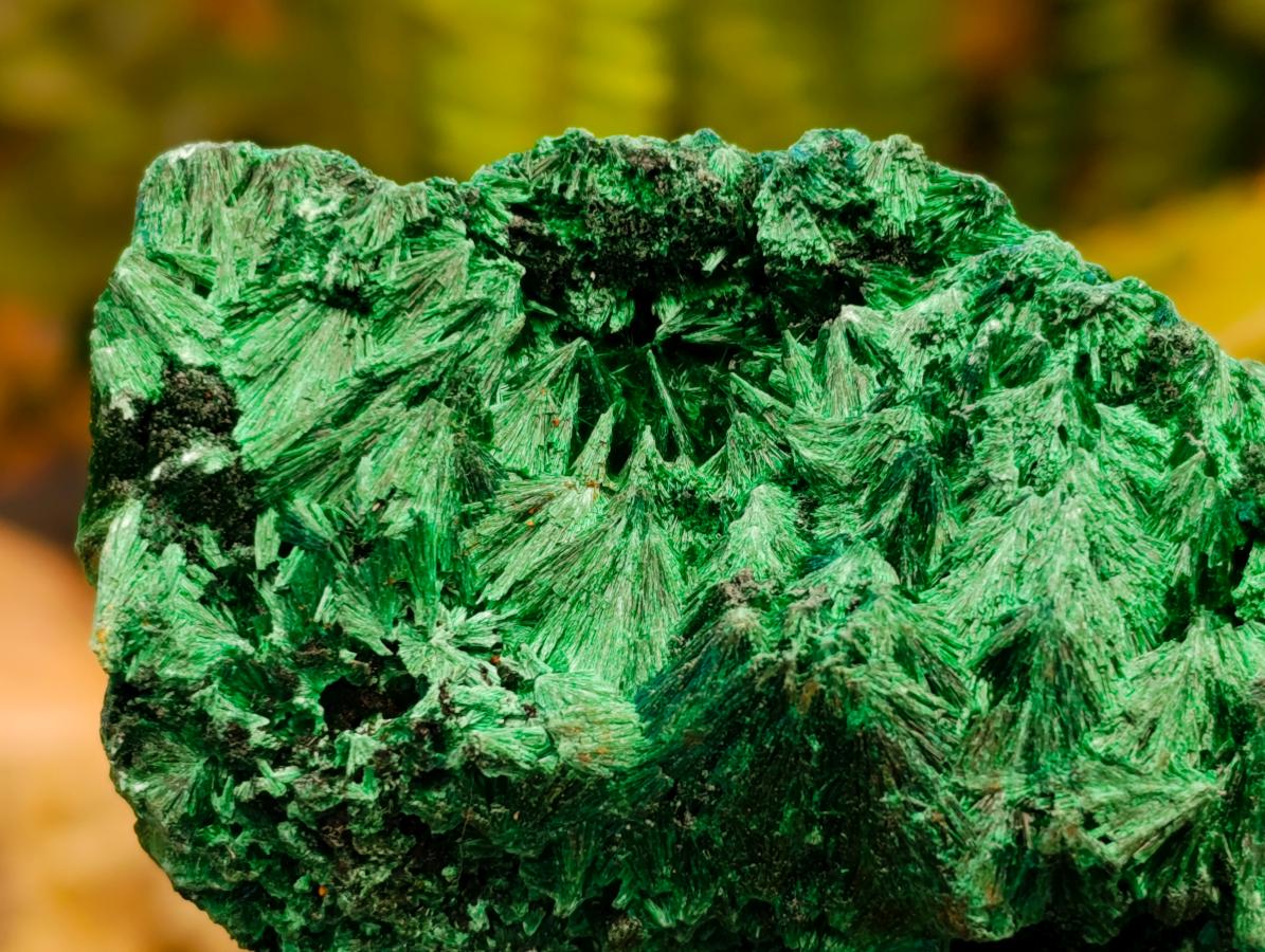 Natural Silky Malachite Specimens x 6 From Kasompe, Congo