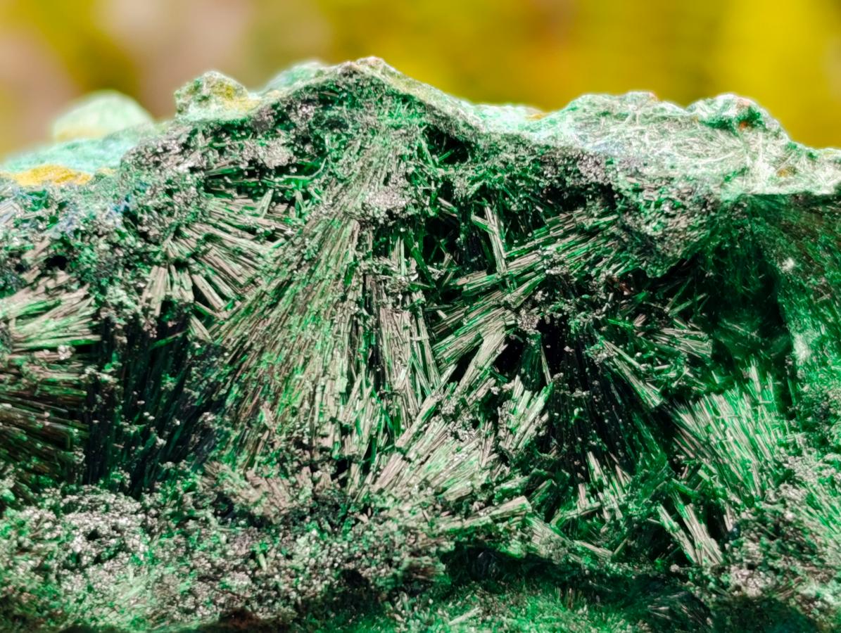 Natural Silky Malachite Specimens x 6 From Kasompe, Congo