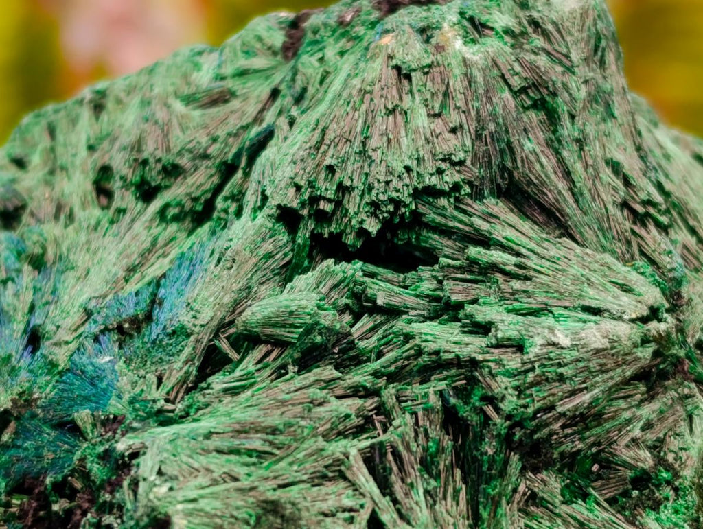 Natural Silky Malachite Specimens x 6 From Kasompe, Congo