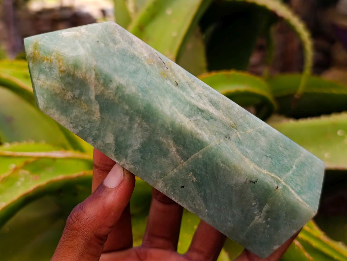 Polished Amazonite Display Crystals x 3 From Madagascar