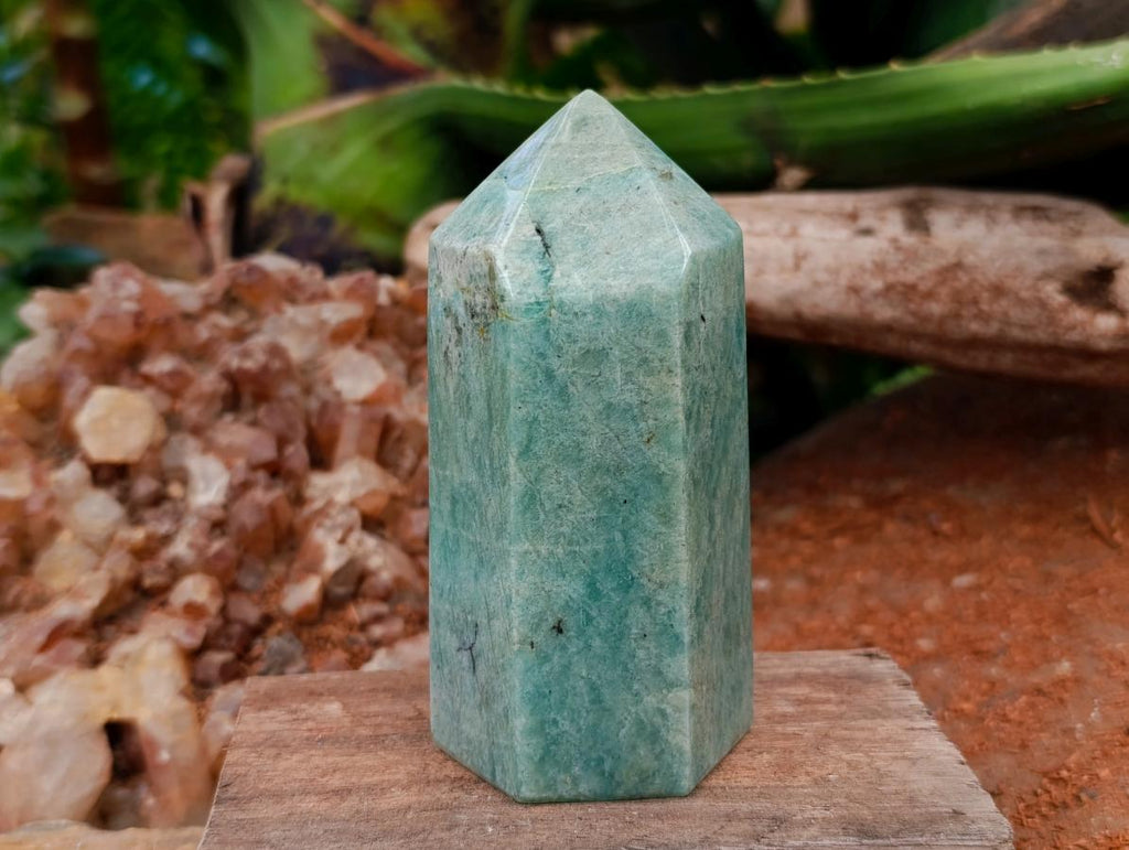 Polished Amazonite Display Crystals x 3 From Madagascar