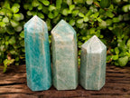 Polished Amazonite Display Crystals x 3 From Madagascar