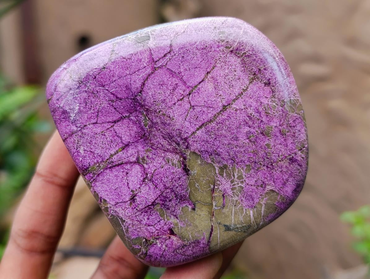 Polished Stichtite Free Forms x 4 From Barberton, South Africa