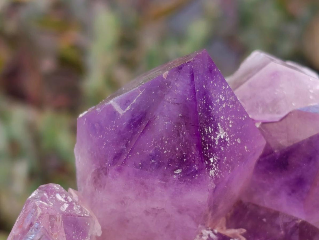 Natural Jacaranda Amethyst Crystal Clusters x 2 From Mumbwa, Zambia