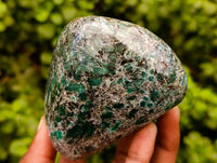 Polished Emerald Mica 'Mutokolite' Standing Free Forms x 2 From Mutoko, Zimbabwe