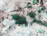 Natural Drusy Coated Chrysocolla On Dolomite Specimens x 3 From Lupoto Mine, Congo