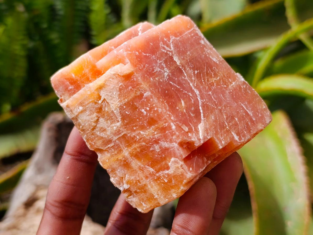Natural Sunset Orange Calcite Specimens x 12 From Spitzkop, Namibia