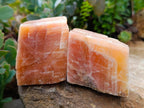 Natural Sunset Orange Calcite Specimens x 12 From Spitzkop, Namibia