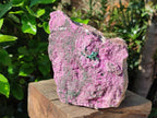 Natural Salrose Cobaltion Dolomite Specimen with Malachite x 1 From Kakanda, Congo