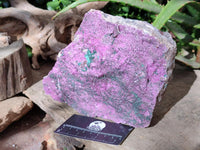 Natural Salrose Cobaltion Dolomite Specimen with Malachite x 1 From Kakanda, Congo