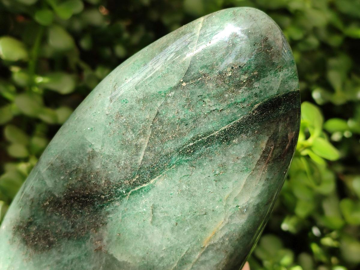 Polished Fuchsite Quartz Standing Free Forms x 1 From Andakatany, Madagascar