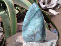 Polished Fuchsite Quartz Standing Free Forms x 1 From Andakatany, Madagascar