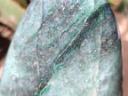 Polished Fuchsite Quartz Standing Free Forms x 1 From Andakatany, Madagascar