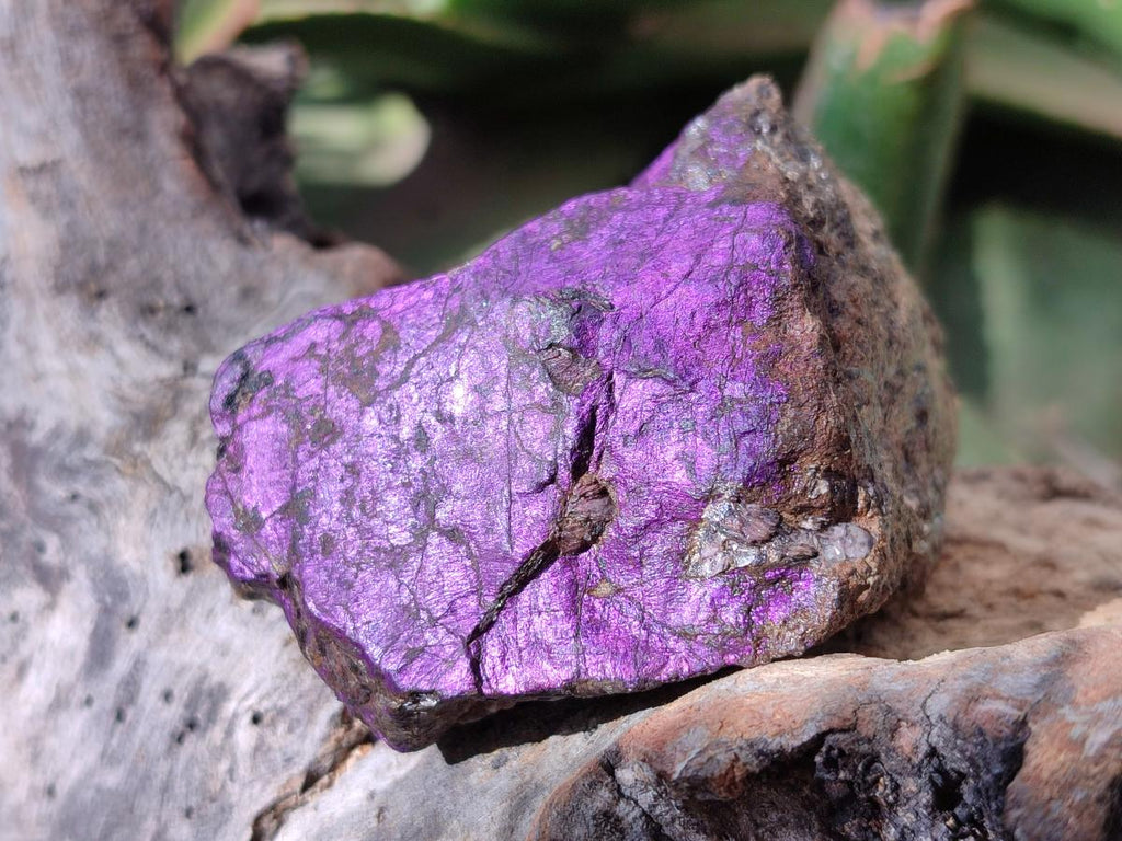 Natural Metallic Cobbed Purpurite Specimens x 6 From Erongo, Namibia