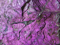 Natural Metallic Cobbed Purpurite Specimens x 6 From Erongo, Namibia