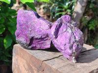 Natural Metallic Cobbed Purpurite Specimens x 6 From Erongo, Namibia