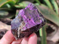 Natural Metallic Cobbed Purpurite Specimens x 6 From Erongo, Namibia