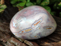Polished Pink Shashe River Agate Galets x 9 From Shashe River, Zimbabwe