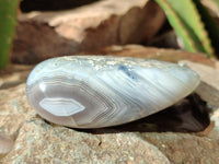 Polished Pink Shashe River Agate Galets x 9 From Shashe River, Zimbabwe