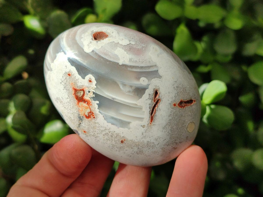 Polished Pink Shashe River Agate Galets x 9 From Shashe River, Zimbabwe - Toprock Gemstones and Minerals 