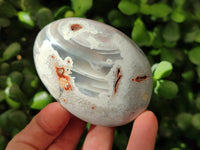 Polished Pink Shashe River Agate Galets x 9 From Shashe River, Zimbabwe