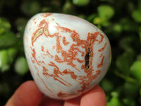 Polished Pink Shashe River Agate Galets x 9 From Shashe River, Zimbabwe