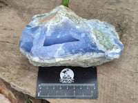 Natural Blue Lace Agate Geode and Vug Specimens x 3 From Nsanje, Malawi