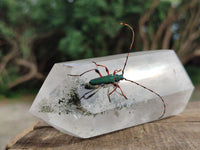 Polished Mixed Inclusion Quartz Crystals x 3 From Madagascar