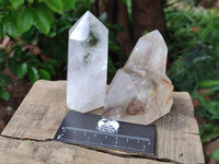 Polished Mixed Inclusion Quartz Crystals x 3 From Madagascar