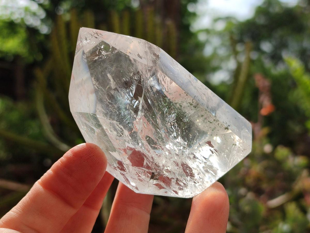 Polished Mixed Inclusion Quartz Crystals x 3 From Madagascar