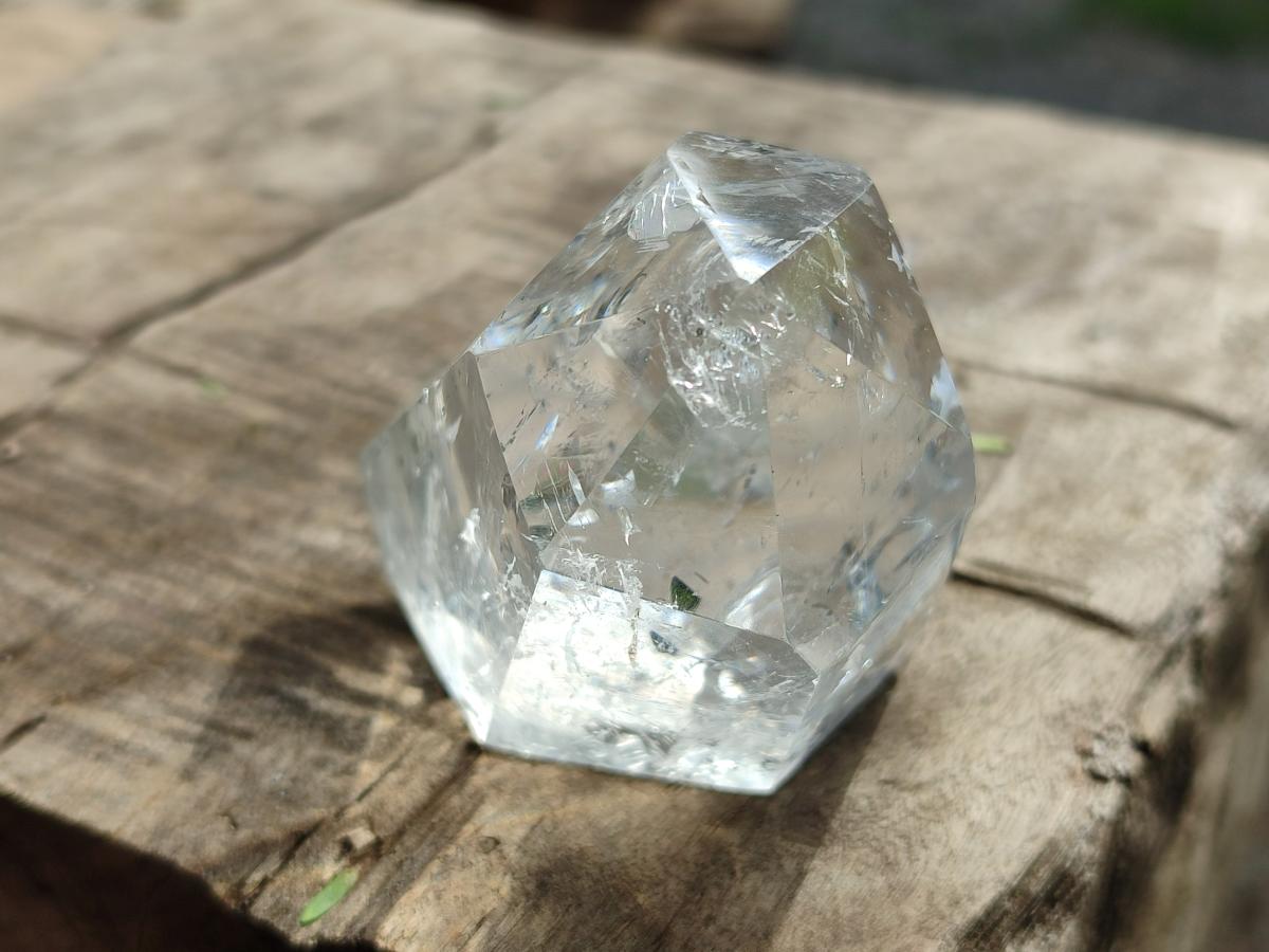 Polished Mixed Inclusion Quartz Crystals x 3 From Madagascar