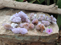 Natural Spirit Amethyst and Ametrine Crystal Clusters x 12 From Boekenhouthoek, South Africa