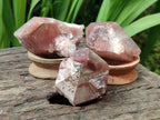 Natural Red Hematoid Quartz Crystals x 12 From Karoi, Zimbabwe