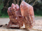 Natural Red Hematoid Quartz Crystals x 12 From Karoi, Zimbabwe