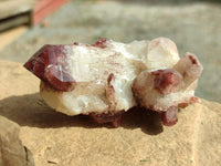 Natural Red Hematoid Quartz Crystals x 12 From Karoi, Zimbabwe